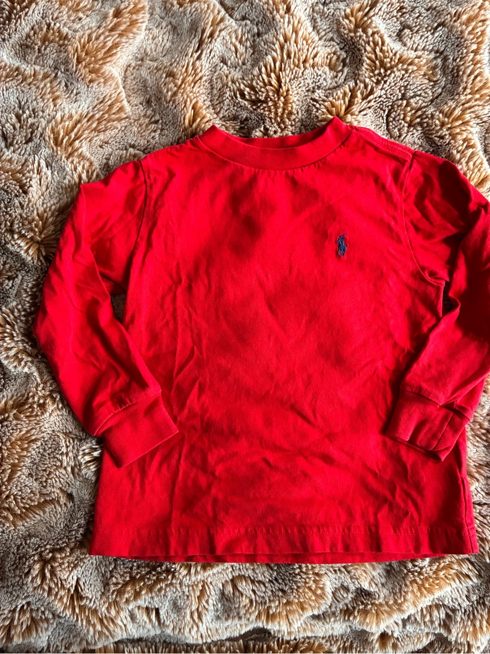 Like new Ralph Lauren Red Long-Sleeve Kids Tee